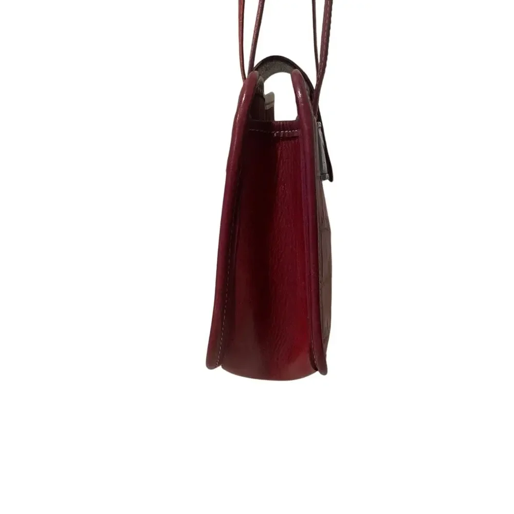 Brighton Red Leather Croc Embossed‎ Tote Bag / Purse